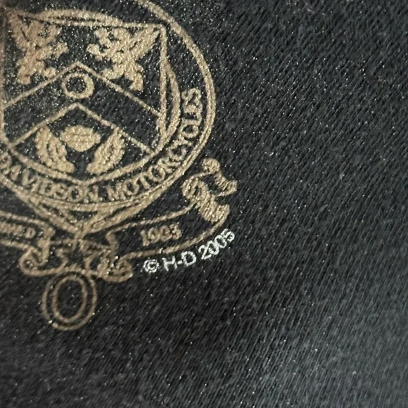 Harley Davidson Bling Rhinestone Eagle Biker Moto Top Thunder 2005 Women’s S - Picture 8 of 8